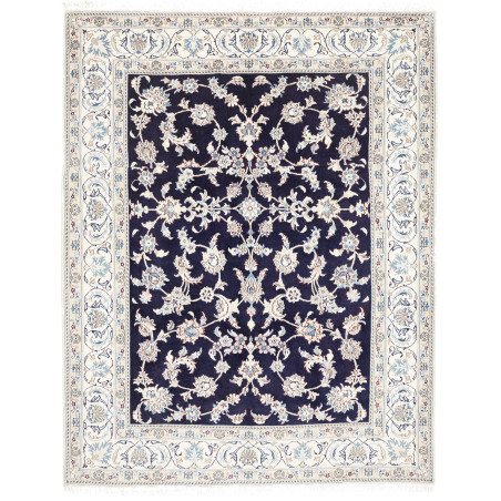 Rug Nain Kashmar Persia 198x253 Deep Navy Ivory