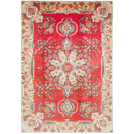 Rug Tabriz Persia 220x317 Dominant Red Cream