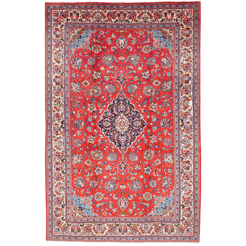 Rug Sarough Persia 202x313 Red Dark Blue