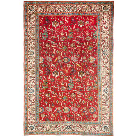 Rug Tabriz Persia 227x343 Red Cream