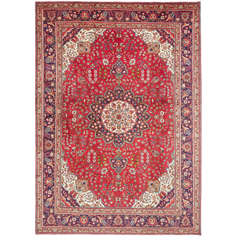 Rug Tabriz Persia 230x328 Red Dark Blue