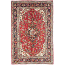 Rug Tabriz Persia 198x300 Red Dark Blue