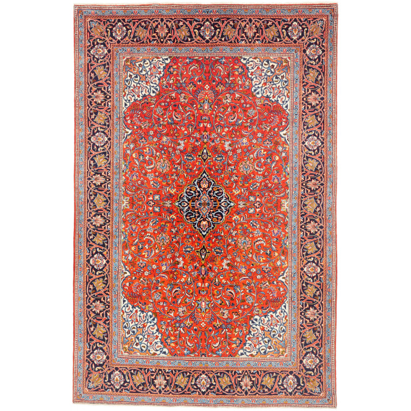 Rug Sarough Persia 198x303 Reddish-orange Dark
