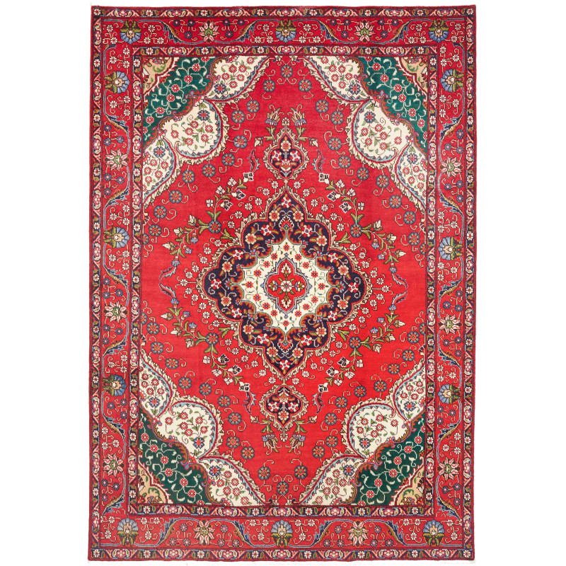 Rug Tabriz Persia 210x300 Red Blue