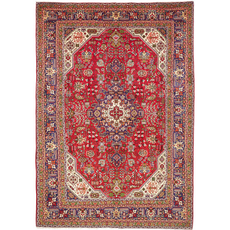 Rug Tabriz Persia 202x290 Red Blue