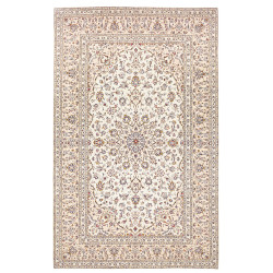 Rug Kashan Persia 196x312 Ivory Beige
