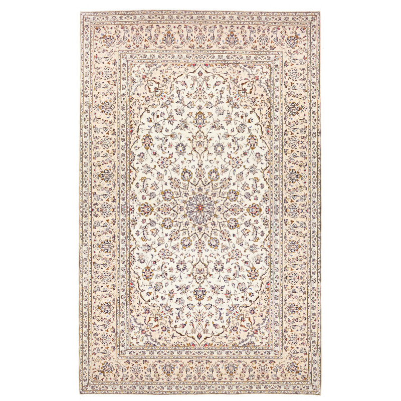 Rug Kashan Persia 196x312 Ivory Beige