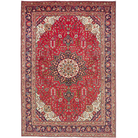Rug Tabriz Persia 230x330 Red Navy Blue