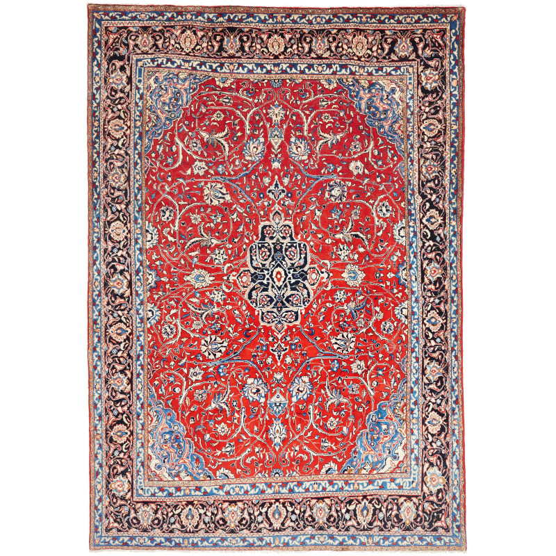 Rug Sarough Persia 214x310 Red Navy Blue