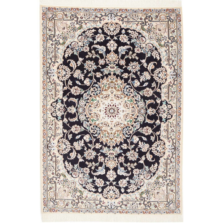 Tappeto Originale Nain 9la Persia 102x154 Blu S