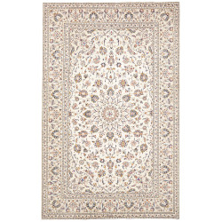 Rug Kashan Persia 193x306 Ivory Midnight Blue