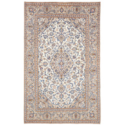 Rug Kashan Persia 194x318 Cream Blue