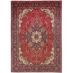 Rug Tabriz Persia 247x348 Red Dark Blue