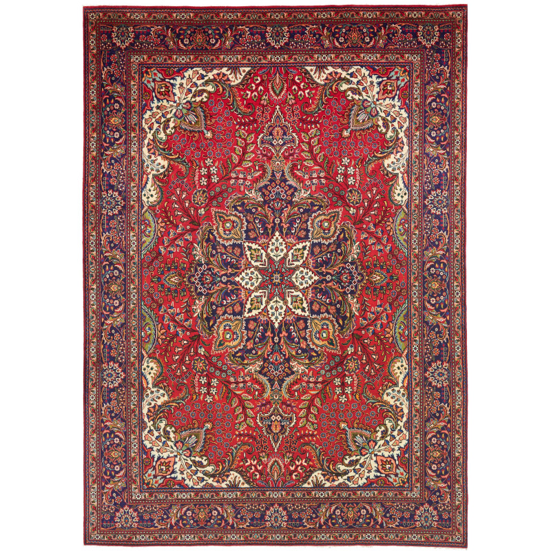 Rug Tabriz Persia 247x348 Red Dark Blue