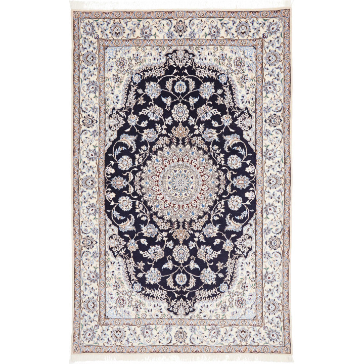 Tappeto Originale Nain 9la Persia 157x248 Blu S