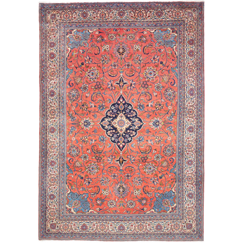 Rug Sarough Persia 248x362 Coral Navy Blue