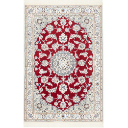 Hand Made Rug Nain 9la Persia 101x151 Red Ivory