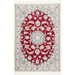 Hand Made Rug Nain 9la Persia 101x150 Red Ivory