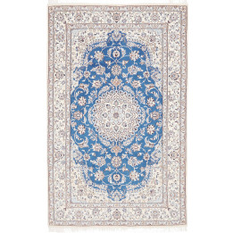 Hand Made Rug Nain 9la Persia 155x247 Blue Ivor