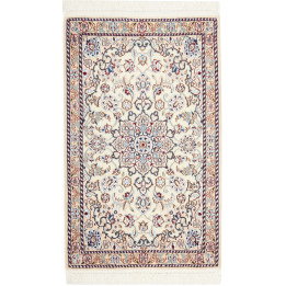 Hand Made Rug Nain 9la Persia 60x98 Ivory Blue