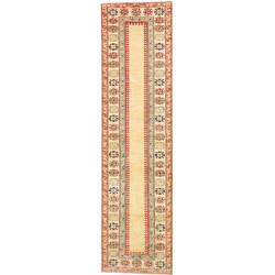 Rug Kazak Fine Pakistan 83x322 Cream Terracotta
