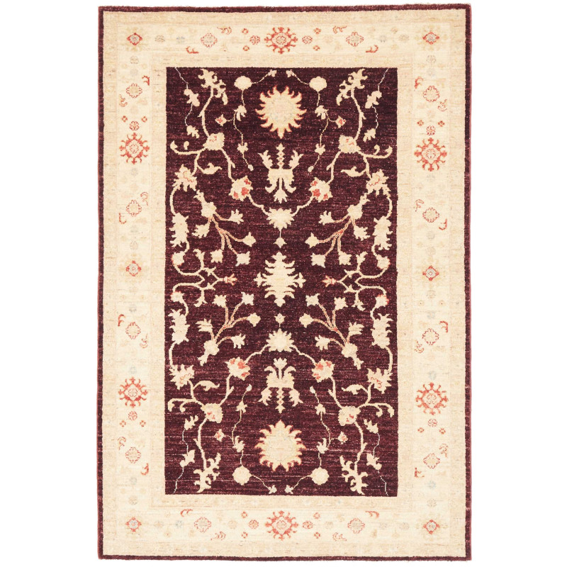 Rug Ziegler Fine Pakistan 121x181 Burgundy Cream
