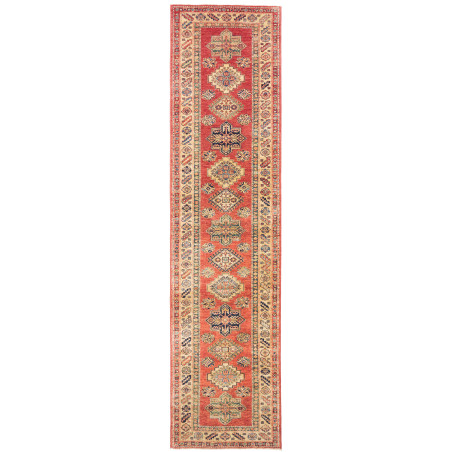 Rug Kazak Fine Pakistan 76x319 Terracotta Indig