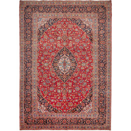 Hand Made Rug Ardakan Persia 250x355 Red Dark B