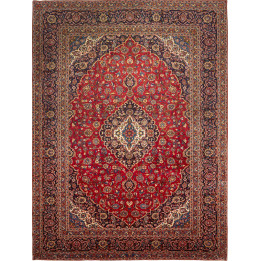 Hand Made Rug Ardakan Persia 297x395 Red Dark B