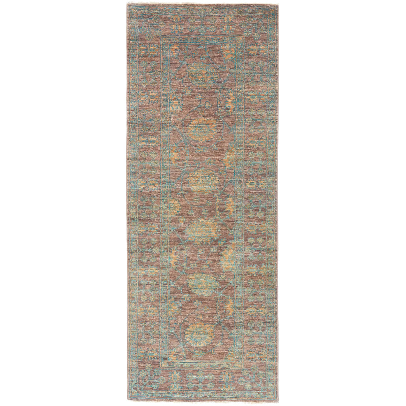 Rug Ziegler Fine Pakistan 76x205 Rust-brown Teal