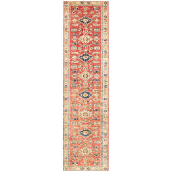 Rug Kazak Fine Pakistan 79x307 Terracotta Red D