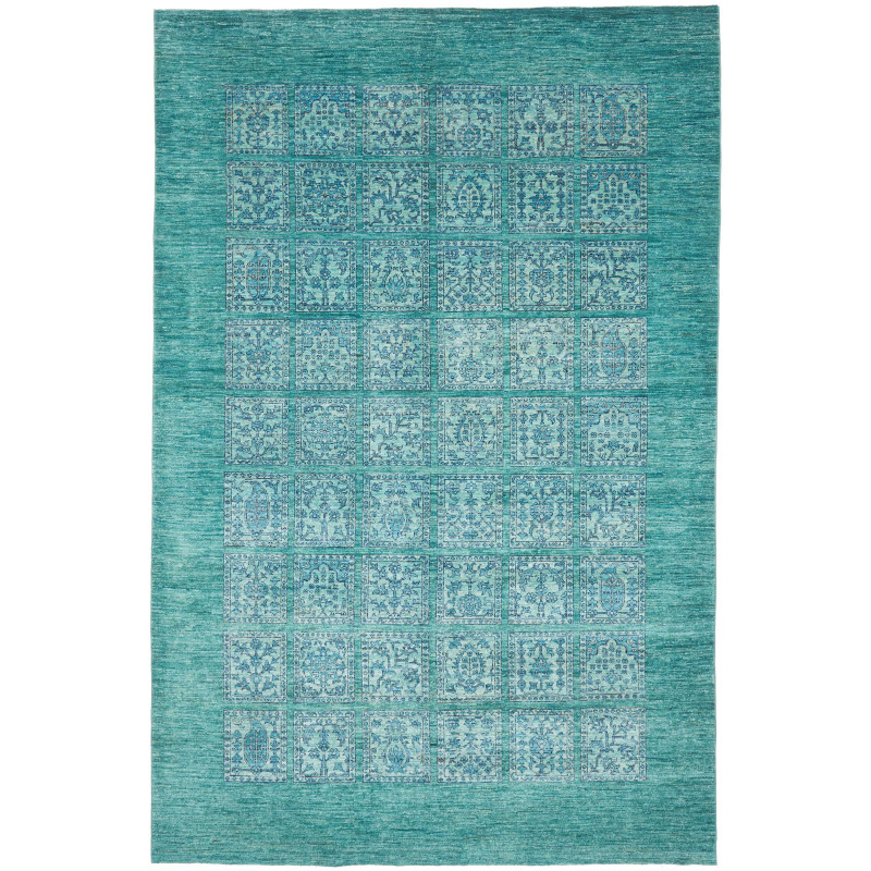 Rug Bakhtiyar Pakistan 202x314 Turquoise Teal