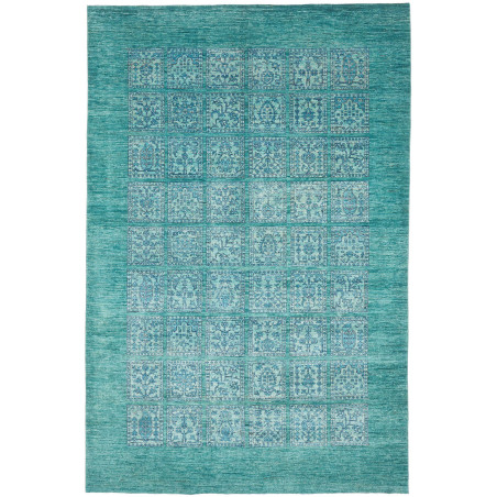 Rug Bakhtiyar Pakistan 202x314 Turquoise Teal