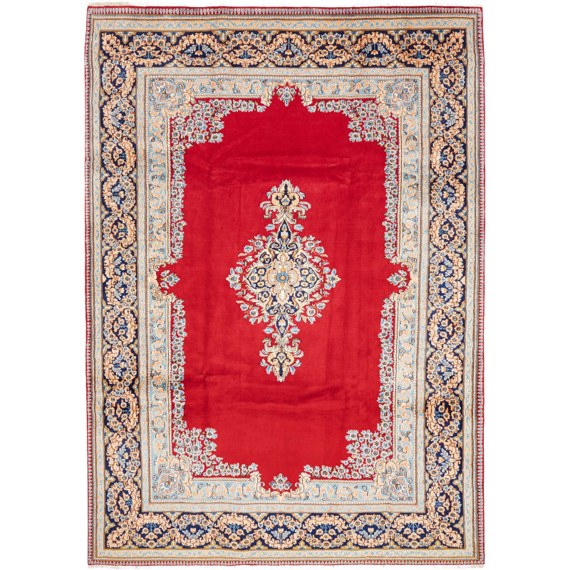 Kerman 237x332 Cm Kerman, Persia, Hand-carded Wool (cotton