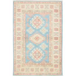Hand Made Rug Kazak Afghanistan 99x149 Light Bl
