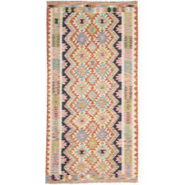 Hand Made Rug Kilim Afghanistan 101x198 Orange