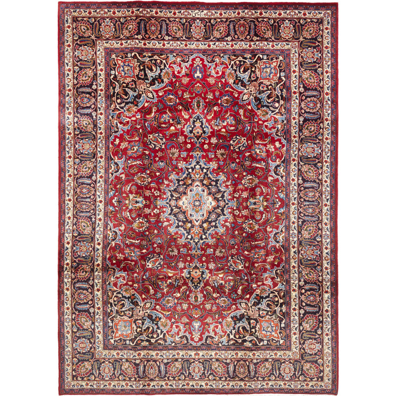 Mashad 243x340 Cm Mashad, Persia, Hand-carded Wool (warp: