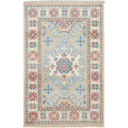 Tappeto Originale Kazak Afghanistan 57x89 Beige
