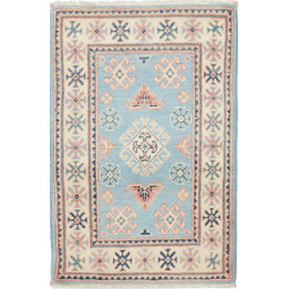 Tappeto Originale Kazak Afghanistan 61x94 Azzur