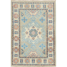 Tappeto Originale Kazak Afghanistan 61x90 Grigi