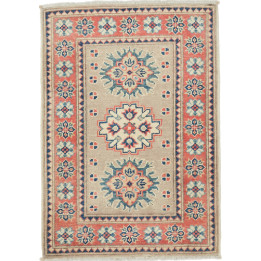 Hand Made Rug Kazak Afghanistan 64x90 Beige Bri