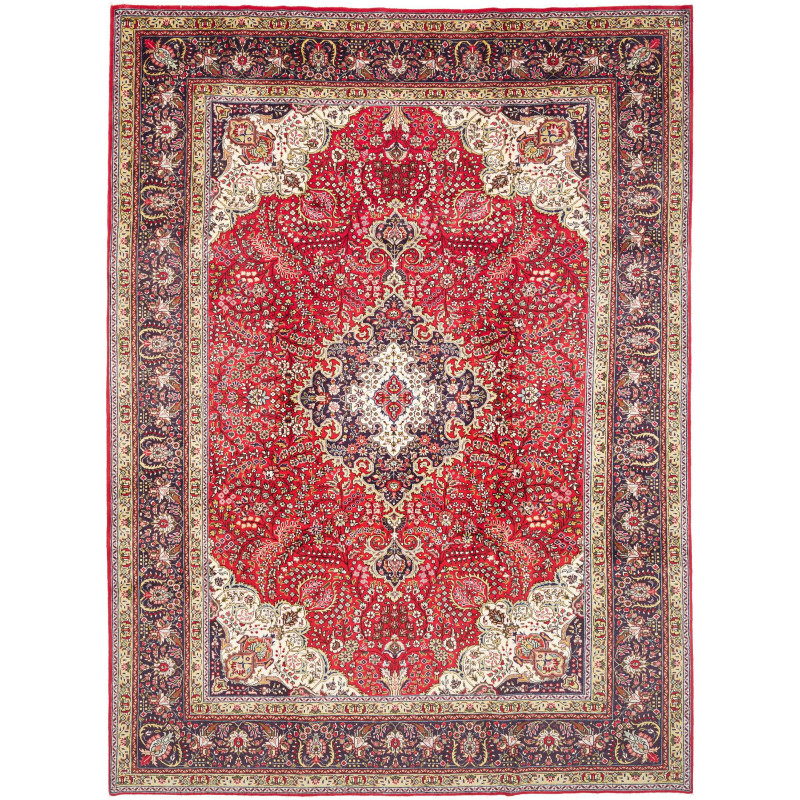 Tabriz 252x340 Cm Tabriz, Persia, Hand-carded Wool (warp: