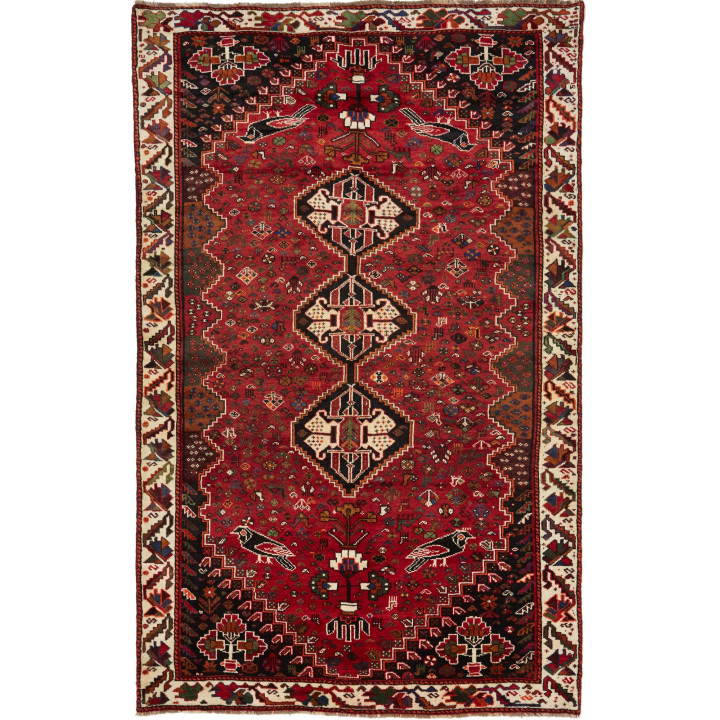 Hand Made Rug Shiraz Fine Persia 167x268 Dark R