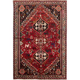 Hand Made Rug Shiraz Fine Persia 173x257 Red Bl