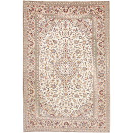 Hand Made Rug Kashan Persia 202x308 Ivory Dark