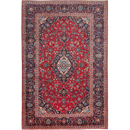 Hand Made Rug Ardakan Persia 197x297 Red Dark B