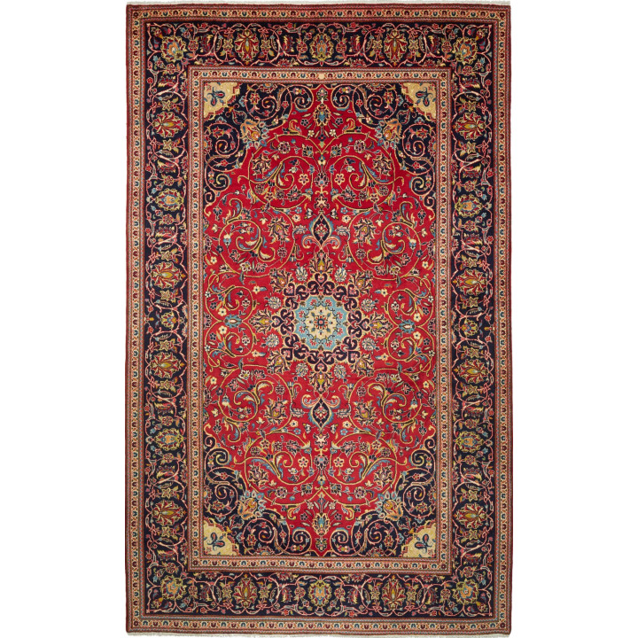 Hand Made Rug Ardakan Persia 196x327 Red Dark B