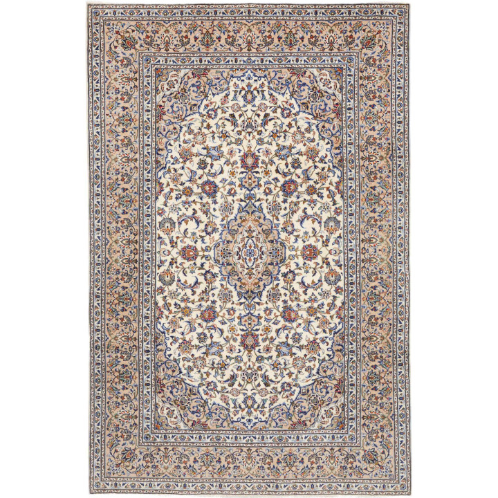 Tappeto Originale Kashan Persia 198x300 Avorio