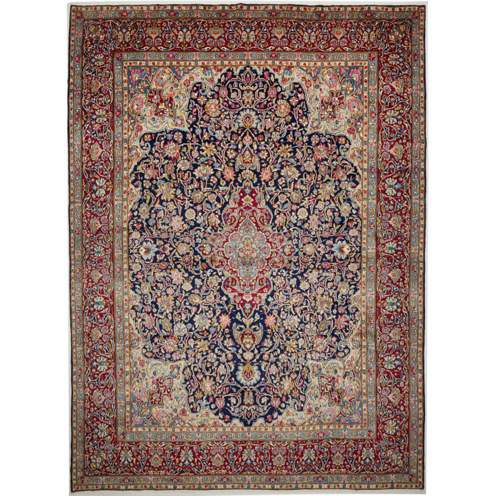 Hand Made Rug Kerman Persia 298x400 Dark Blue R