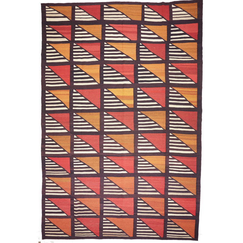 Rug Kilim Vintage Persia 301x446 Orange Red
